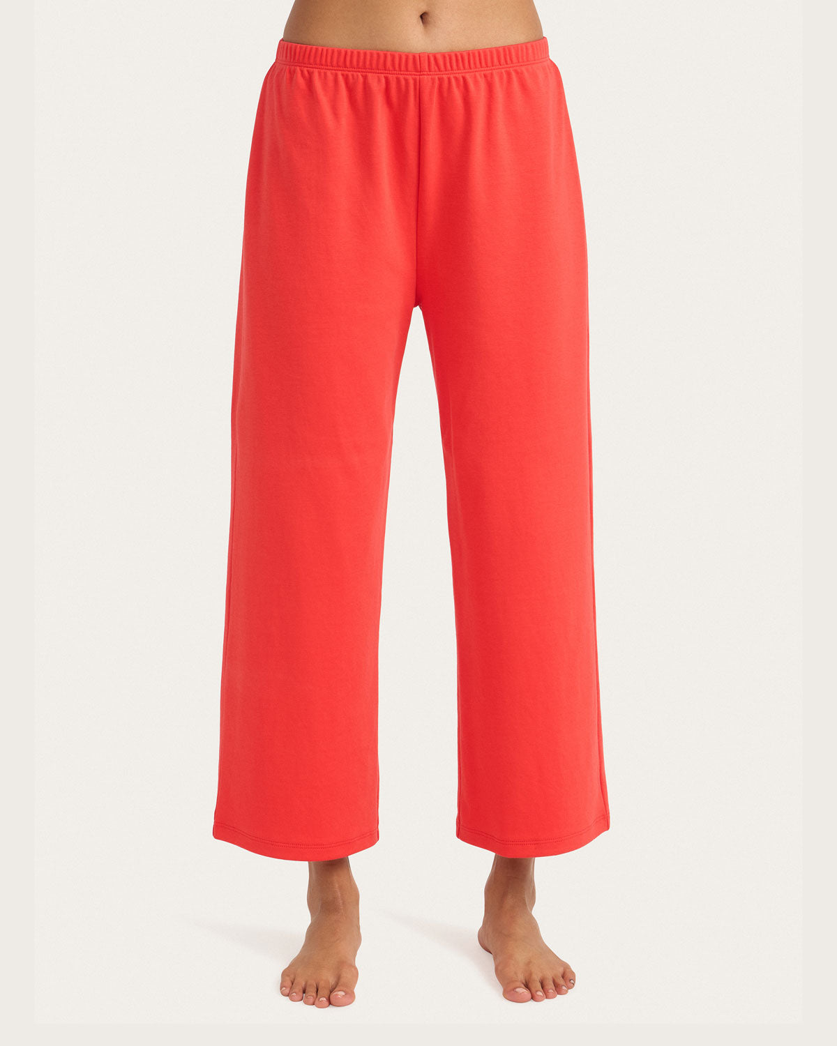 Cici Crop Pant In Lipstick Red