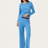 Ellie Pj Set in Floating Hearts Ink