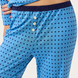Ellie Pj Set in Floating Hearts Ink