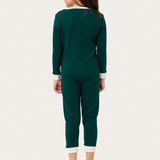 Riley Pajama Set in Evergreen
