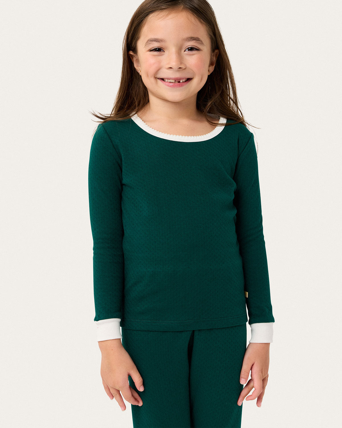 Riley Pajama Set in Evergreen