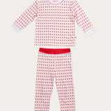 Riley PJ Set in Floating Hearts