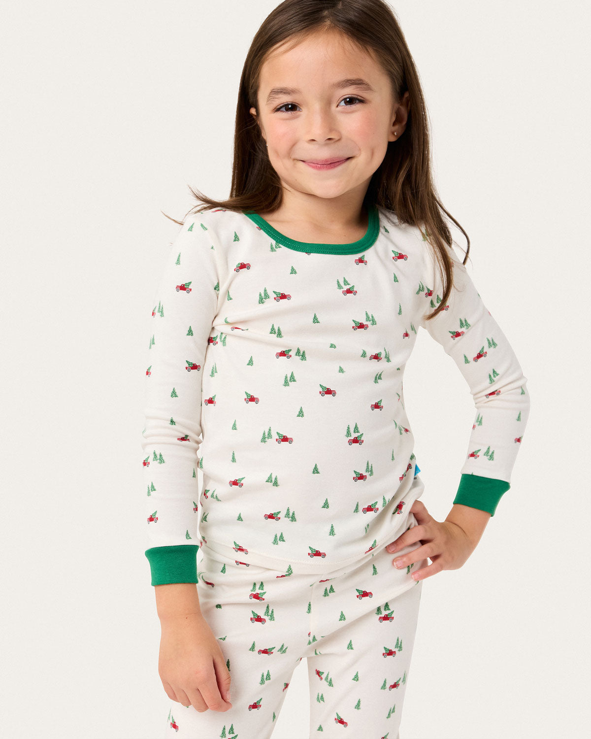 Riley PJ Set in Big Red Trucks