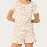 Suzie Pj Set in Hot Dog