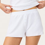 Tate Short in Chalk Pointelle