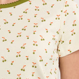 Baby Jean Tee in Fig Print