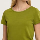 Baby Jean Tee in Fig Solid
