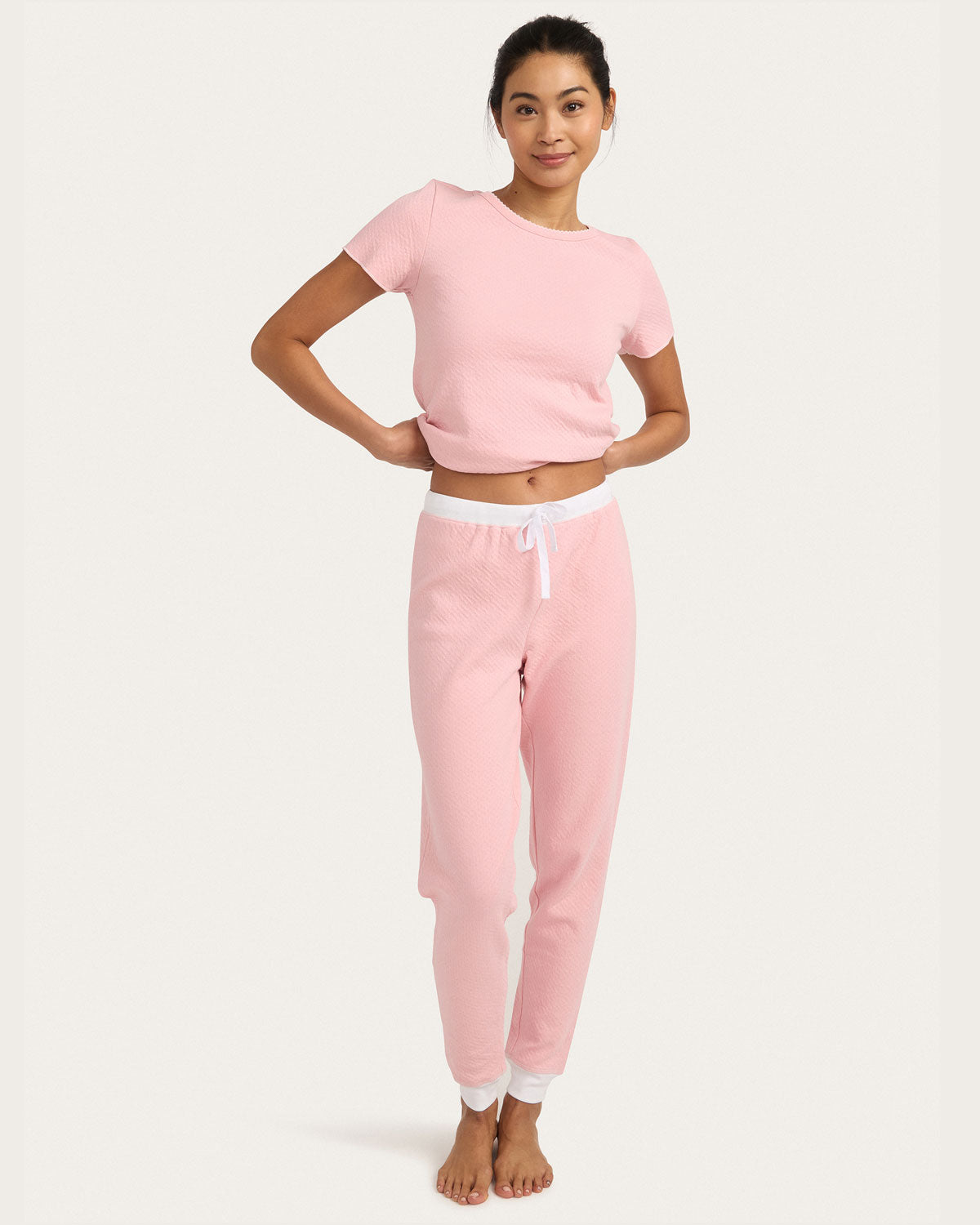 Baby Jean Jogger Set in Cakey
