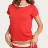 Baby Jean Tee in Cherry