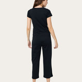 Cici Crop Pant in Jet Black