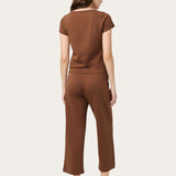 Cici Crop Pant in Hot Cocoa
