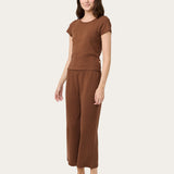 Cici Crop Pant in Hot Cocoa