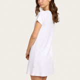 Baby Jean Dress in Chalk Pointelle