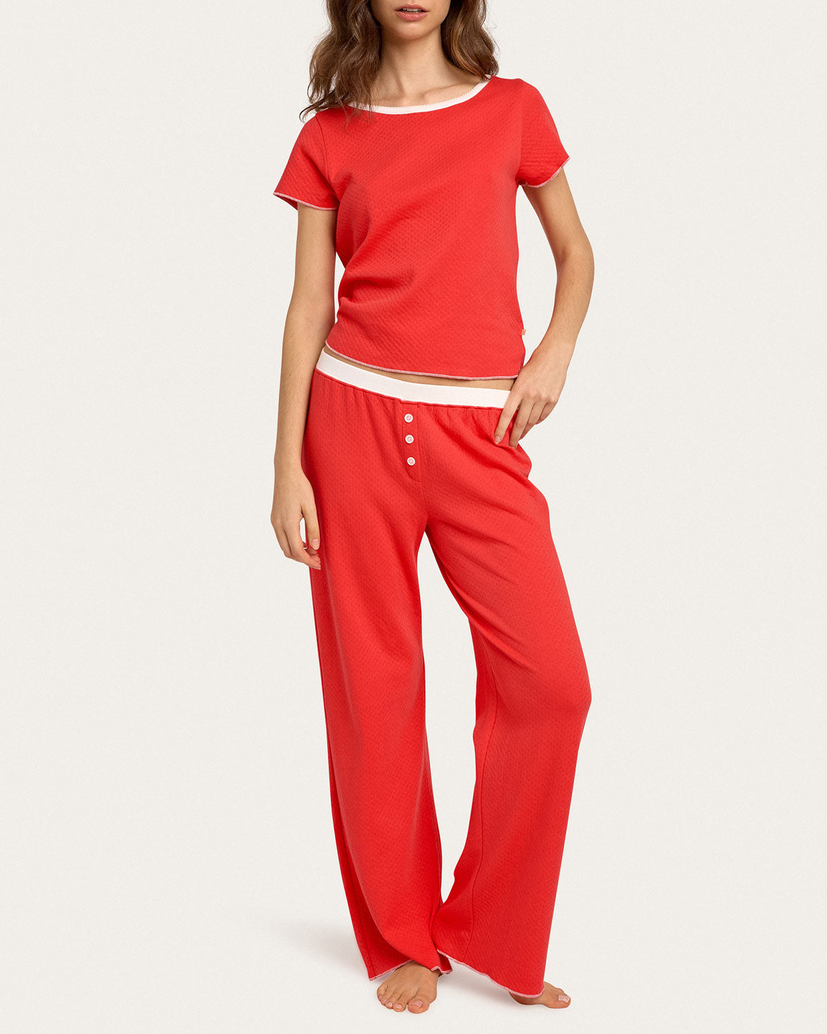 Ellie Pant in Cherry