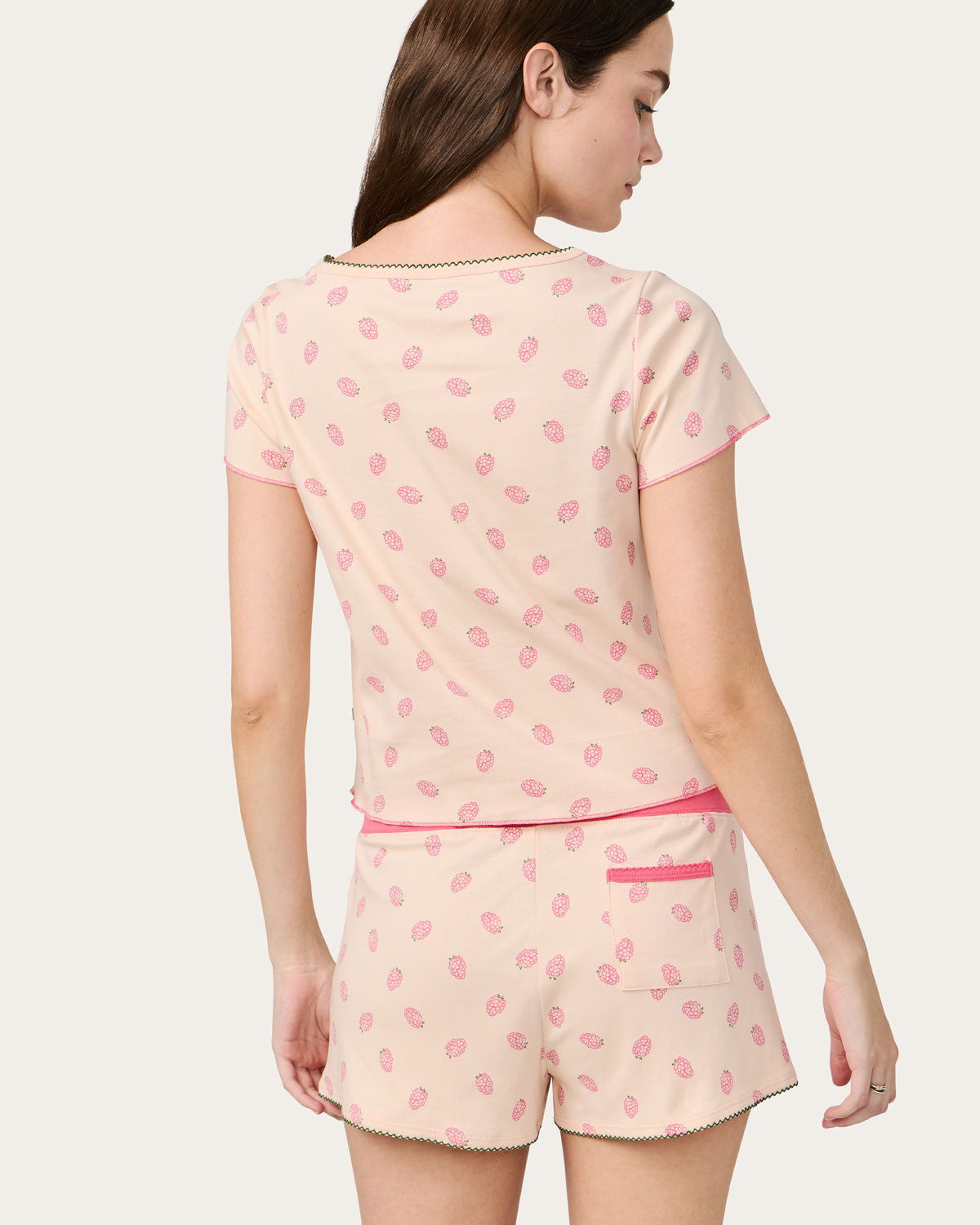 Baby Jean Tee in Raspberry