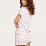 Baby Jean Tee In Cherry Pie