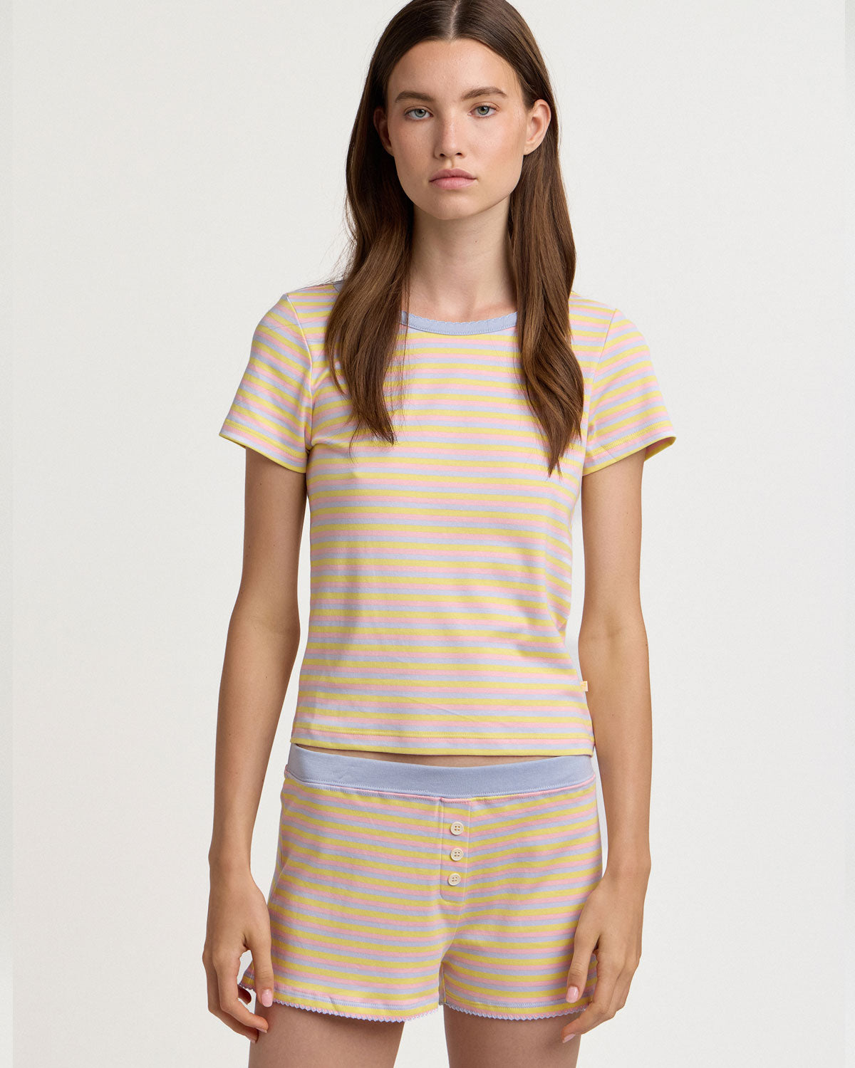Baby Jean Tee In Rainbow Dream