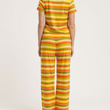 Baby Jean Long PJ Set in Autumn Stripe