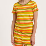 Baby Jean Long PJ Set in Autumn Stripe