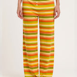 Baby Jean Long PJ Set in Autumn Stripe