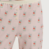 Baby Jean Long PJ Set in Chat Mignon