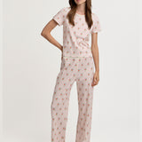 Baby Jean Long PJ Set in Chat Mignon