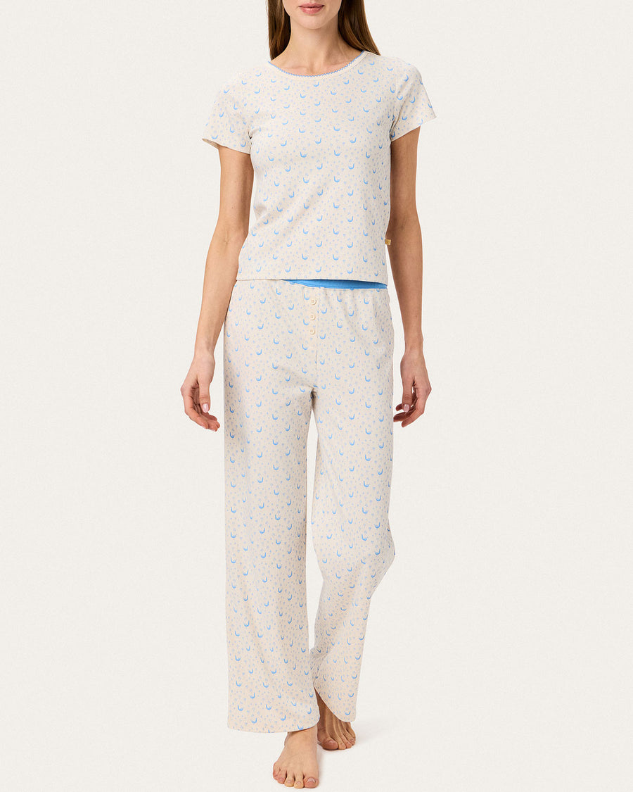 Baby Jean Long Pj Set in Roo
