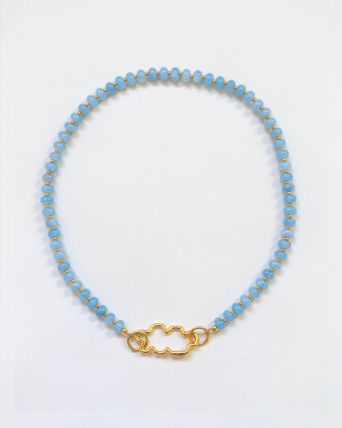 The Cloud Necklace in Blue Quartz