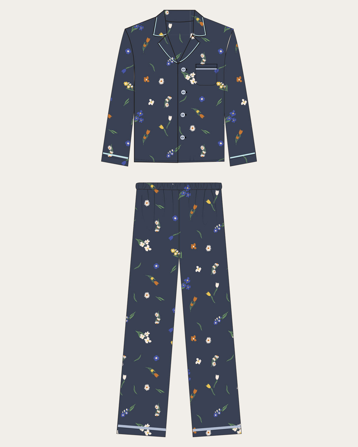 PJ Harlow Women's Charlie/Mikel Satin Pajama Set - Racerback Tank Top & Boxer Shorts Lounge Set