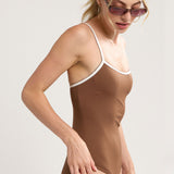 Charlotte One-Piece in Cocoa