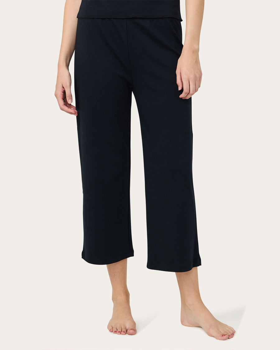 Cici Crop Pant in Jet Black