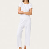 Cici Crop Pant in Chalk