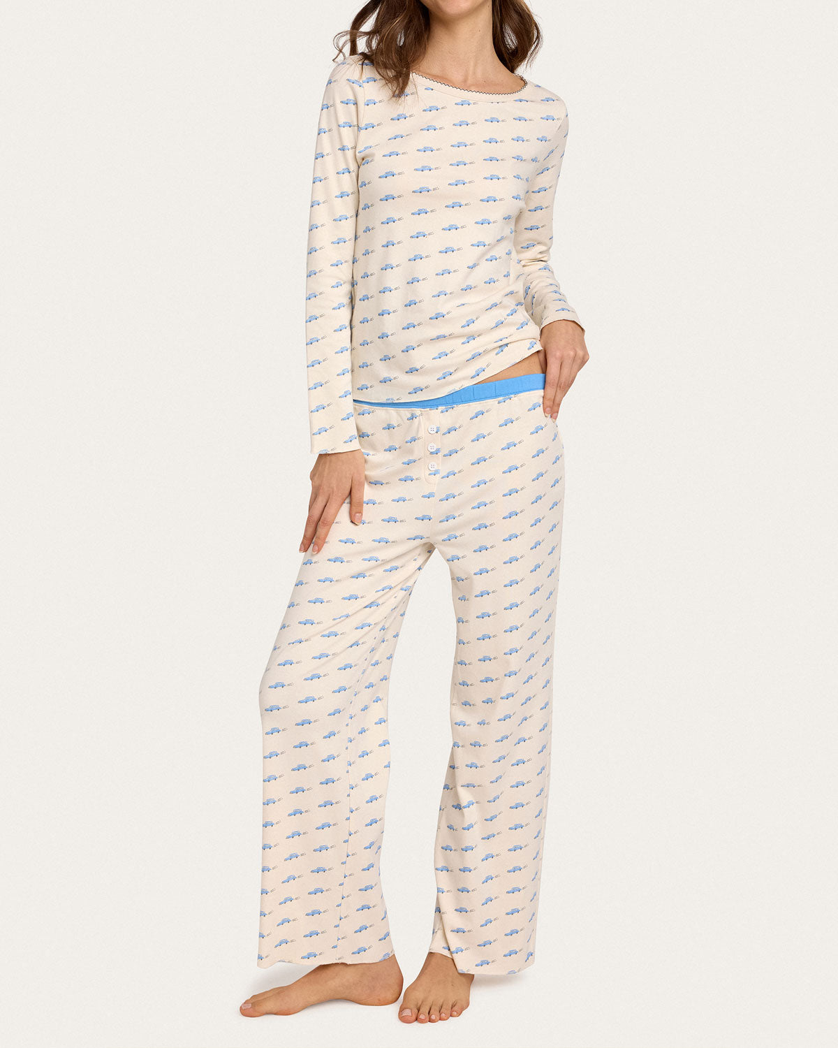 Cozyland | Ellie Pajama Set In Beep Beep