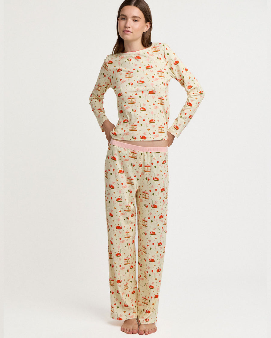 Ellie PJ Set in Cozy Carnival