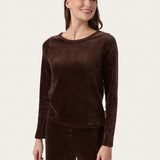 Ellie Lounge Set in Coffee Velour