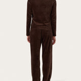 Ellie Lounge Set in Coffee Velour