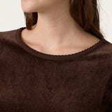 Ellie Lounge Set in Coffee Velour