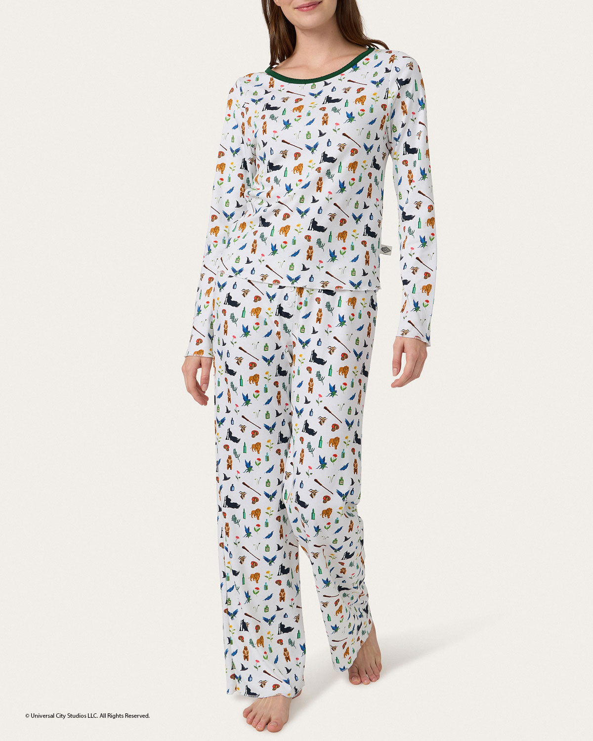 Elphaba Print Long PJ Set
