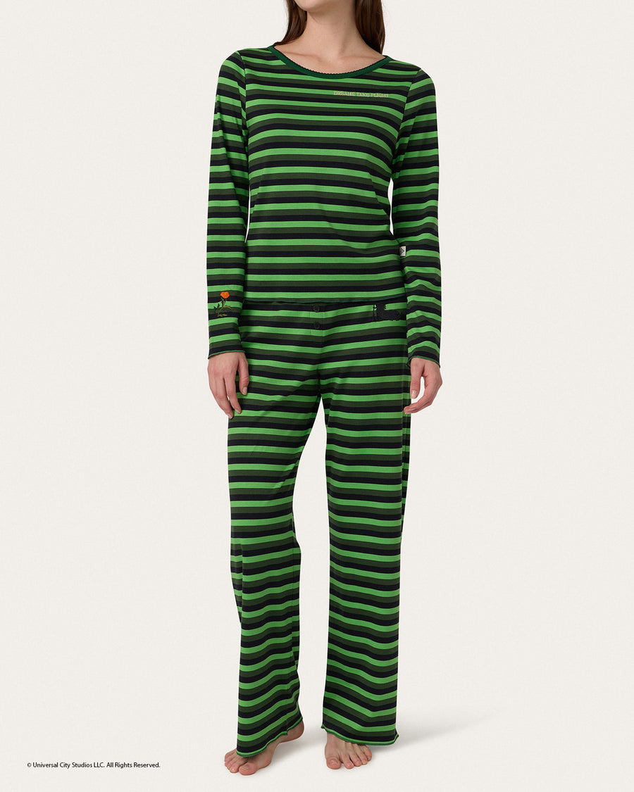 Elphaba Stripe Long PJ Set