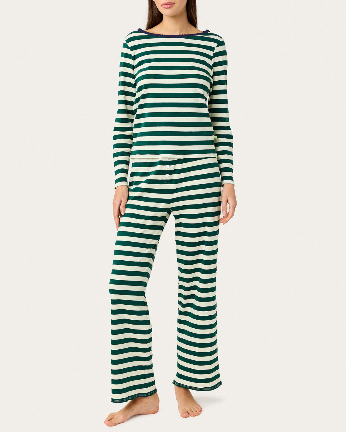 Cozyland | Ellie PJ Set in Jolly Stripe