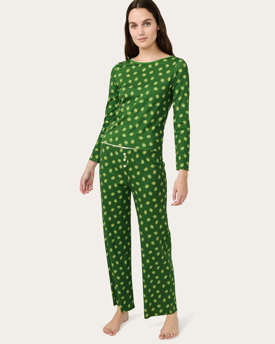 Ellie Pajama Set In Kiwi
