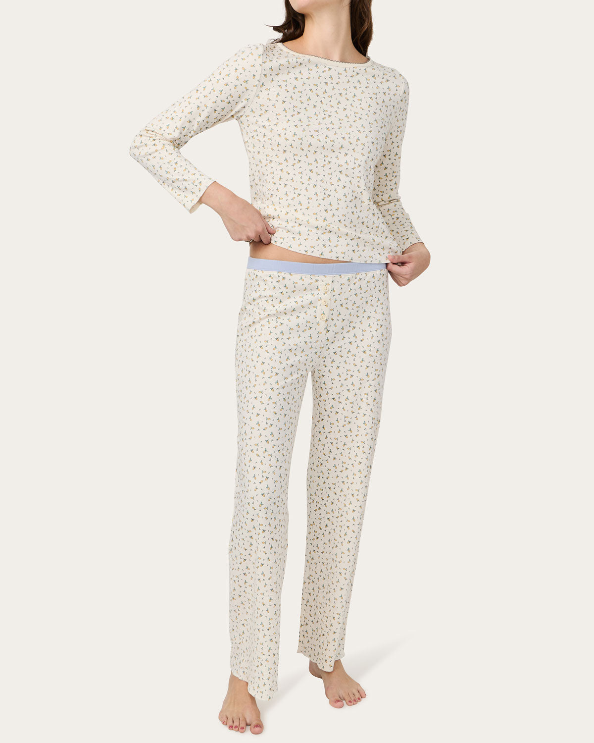 Ellie Pj Set in Little Lemons