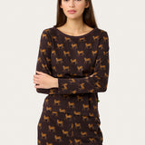 Ellie Pj Set in Lazy Leopards