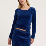 Ellie Lounge Tee in Midnight Velour
