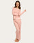 Ellie Pajama Set In Misty Rose