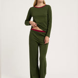 Ellie PJ Set in Moss