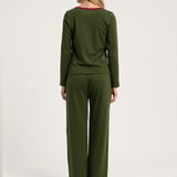 Ellie PJ Set in Moss