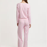 Brunch Long PJ Set in Baby Pink Cloud