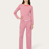 Ellie PJ Set in Poppy Stripe
