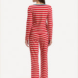 Ellie Pj Set in Ribbon Stripe